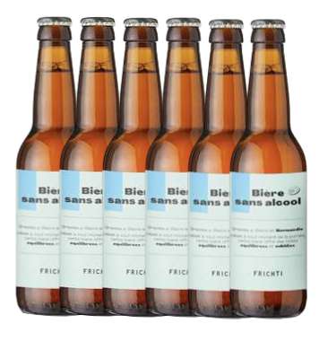 Lot de 6 x Bière SANS alcool BIO, Frichti (33 cl)