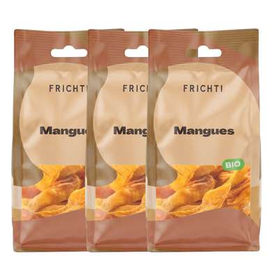 Lot de 3 x Mangues séchés BIO, Frichti (125 g)