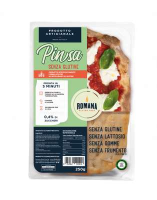 Pâte à pizza artisanale "Pinsa Romana" sans gluten, Di Marco (x1, 250 g)