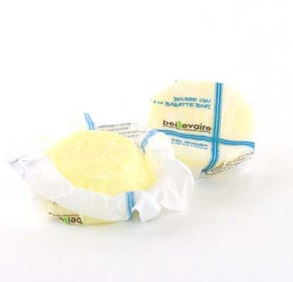 Beurre artisanal cru demi-sel croquant, Beillevaire (20  g)