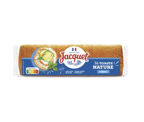 Toasts Canapés ronds nature, Jacquet (x 36, 250 g)