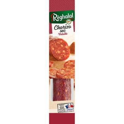 Chorizo sec de volaille Halal, Reghalal (170 g)