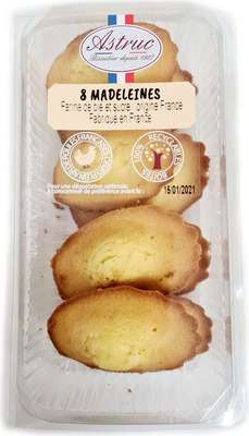Madeleine nature, Astruc Pâtisserie (x 8, 170 g)