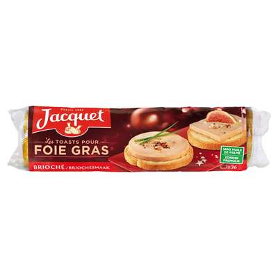 Toasts Briochés ronds spécial foie gras, Jacquet (x 36, 250 g)
