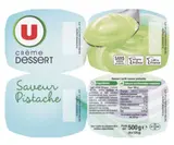 Crème dessert saveur pistache, U (4 x 125 g)