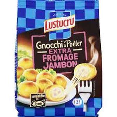 Gnocchi à poêler extra jambon fromage, Lustucru (300 g)