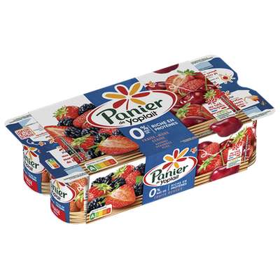 Yaourt 0% aux fruits rouges, Panier de Yoplait (8 x 125 g)
