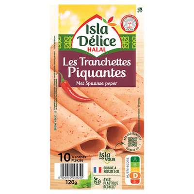 Les tranchettes piquantes de mortadelices, Isla Délices (10 tranches, 120 g)