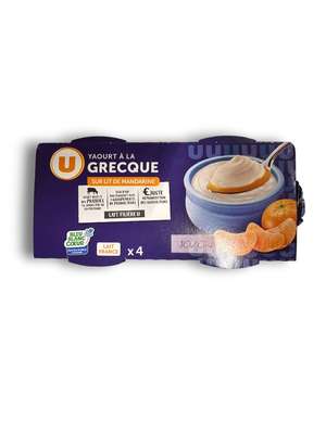 Yaourt à la grecque sur lit de mandarine, U (4 x 150 g)