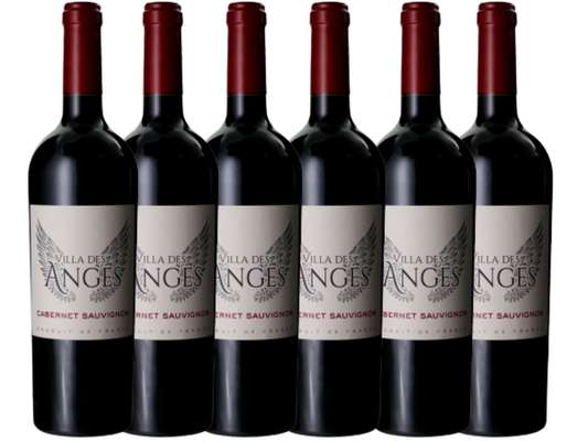 Villa des Anges Cabernet Sauvignon rouge, Vin de France , Jeff Carrel (75 cl, caisse de 6)