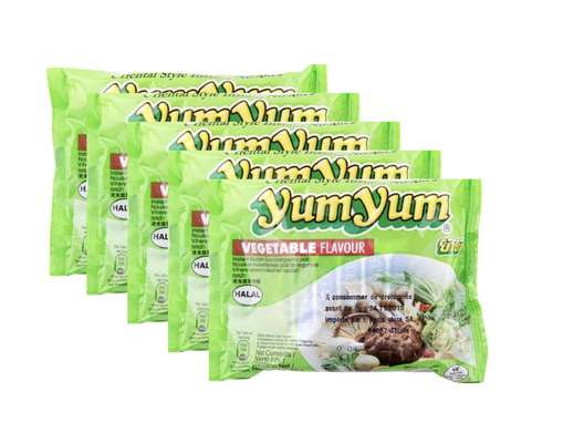 Lot de 5 x Soupe de nouilles arôme légumes, Yum Yum (60 g)
