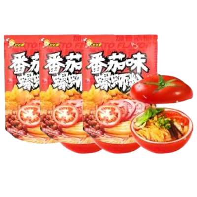 Lot de 3 x Luosifen (Saveur Tomate), Haohuanluo (220 g)