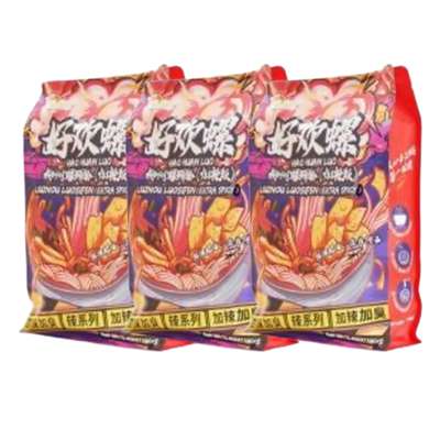 Lot de 3 x Luosifen Épicé (Version Piquante), Haohuanluo (380 g)