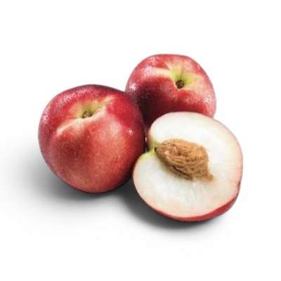Lot de 3 nectarines blanches (calibre moyen), France