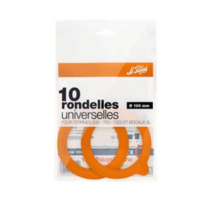 Joints universels rondelles pour bocaux Le Parfait 100 mm, Le Parfait (x 10 unités)