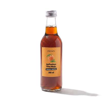 Infusion thé noir saveur pêche, Frichti (25 cl)