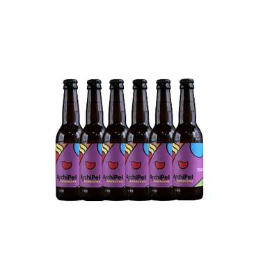 Lot de 6 Kombucha aux feuilles de cassissier BIO, Archipel (33 cl)