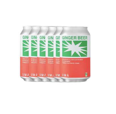 Lot de 6 Ginger beer BIO, Uma (33 cl)
