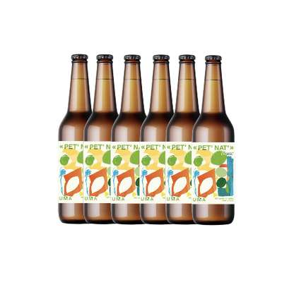 Lot de 6 Pet'nat Blanc sans alcool, Uma (33 cl)