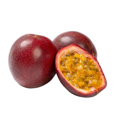 Lot de 3 fruits de la passion violet premium, mûr et parfumé (calibre moyen), Vietnam