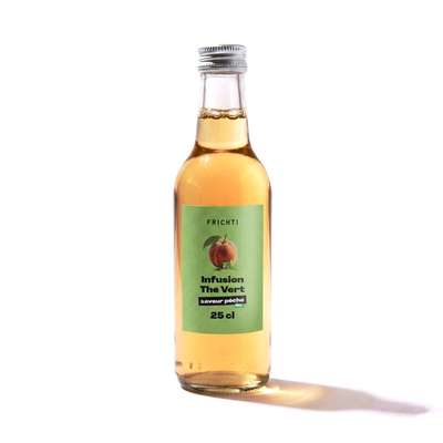 Infusion thé vert saveur pêche BIO, Frichti (25 cl)