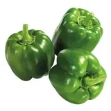 Lot de 3 poivrons verts (petit calibre), Espagne