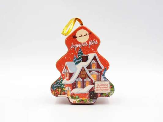Caramels en boite - Sapin de Noël à accrocher BIO,  La Maison d'Armorine (80 g)