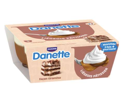 Liégeois façon Tiramisu, Danette (4 x 90 g)