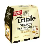 Pack de bière blonde triple Secret Des Moines, Brasserie Goudale, 8° (6 x 25 cl)