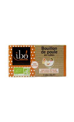 Bouillon de poule en cubes BIO, Ibo (x 6, 66 g)