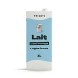 Lait demi-écrémé UHT direct Laiterie du Loiret, Frichti (1 L)