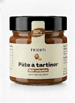 Pâte à tartiner Noir noisette, Frichti (250 g)