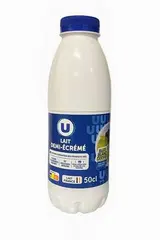 Lait UHT demi-écrémé Bleu Blanc Coeur, U (50 cl)