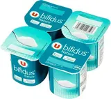 Yaourt au lait fermenté bifidus nature, U (4 x 125 g)