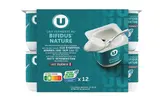 Yaourt au lait fermenté bifidus nature, U (12 x 125 g)