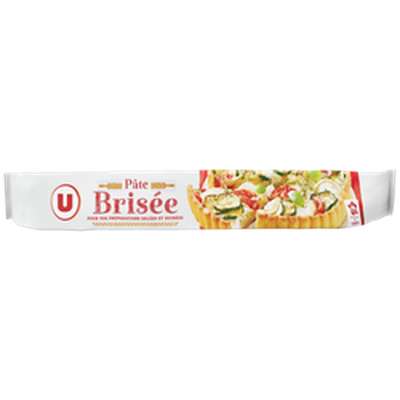 Pâte à tarte brisée ronde prête à dérouler, U (230 g)