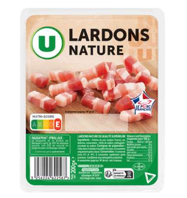 Lardons nature supérieurs VPF, U (200 g)