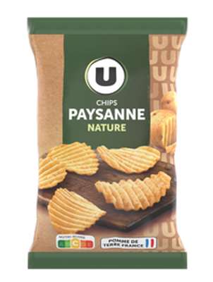 Chips paysanne nature, U (150 g)