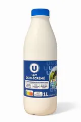 Lait demi-écrémé UHT Bleu Blanc Coeur, U (1 L)