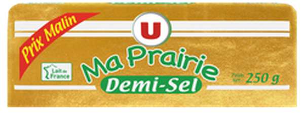 Beurre allégé 60% MG demi-sel Ma Prairie, U (250 g)