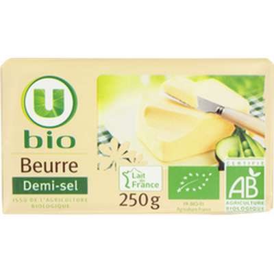 Beurre demi sel BIO, U (250 g)