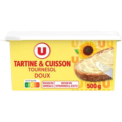 Margarine allégée au tournesol 60% MG, U (500 g)