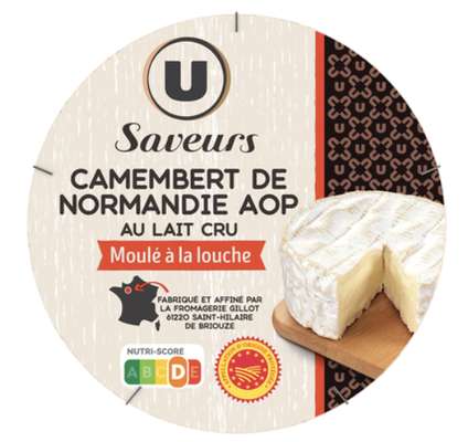 Camembert de Normandie AOP au lait cru, U (250 g)