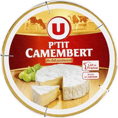 P'tit Camembert au lait pasteurisé 20% mg, U (145 g)