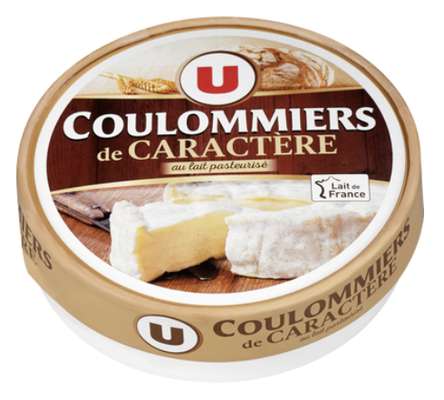 Coulommiers de caractère au lait pasteurisé 23% de MG, U (350 g)