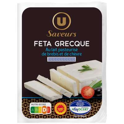 Feta grecque AOP, U Saveurs (200 g)