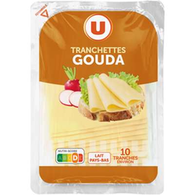 Gouda en tranche, U (10 tranches, 200 g)