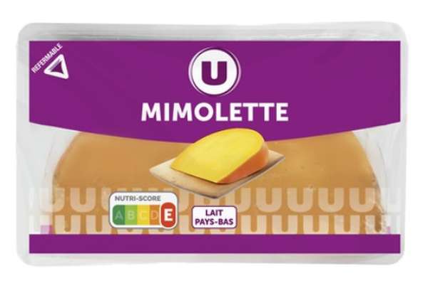 Mimolette au lait pasteurisé 24% de MG, U (250 g)