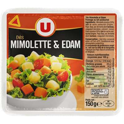 Dés de mimolette et edam, U (150 g)