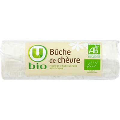 Fromage Bûche de chèvre bio au lait pasteurisé BIO, U (180 g)